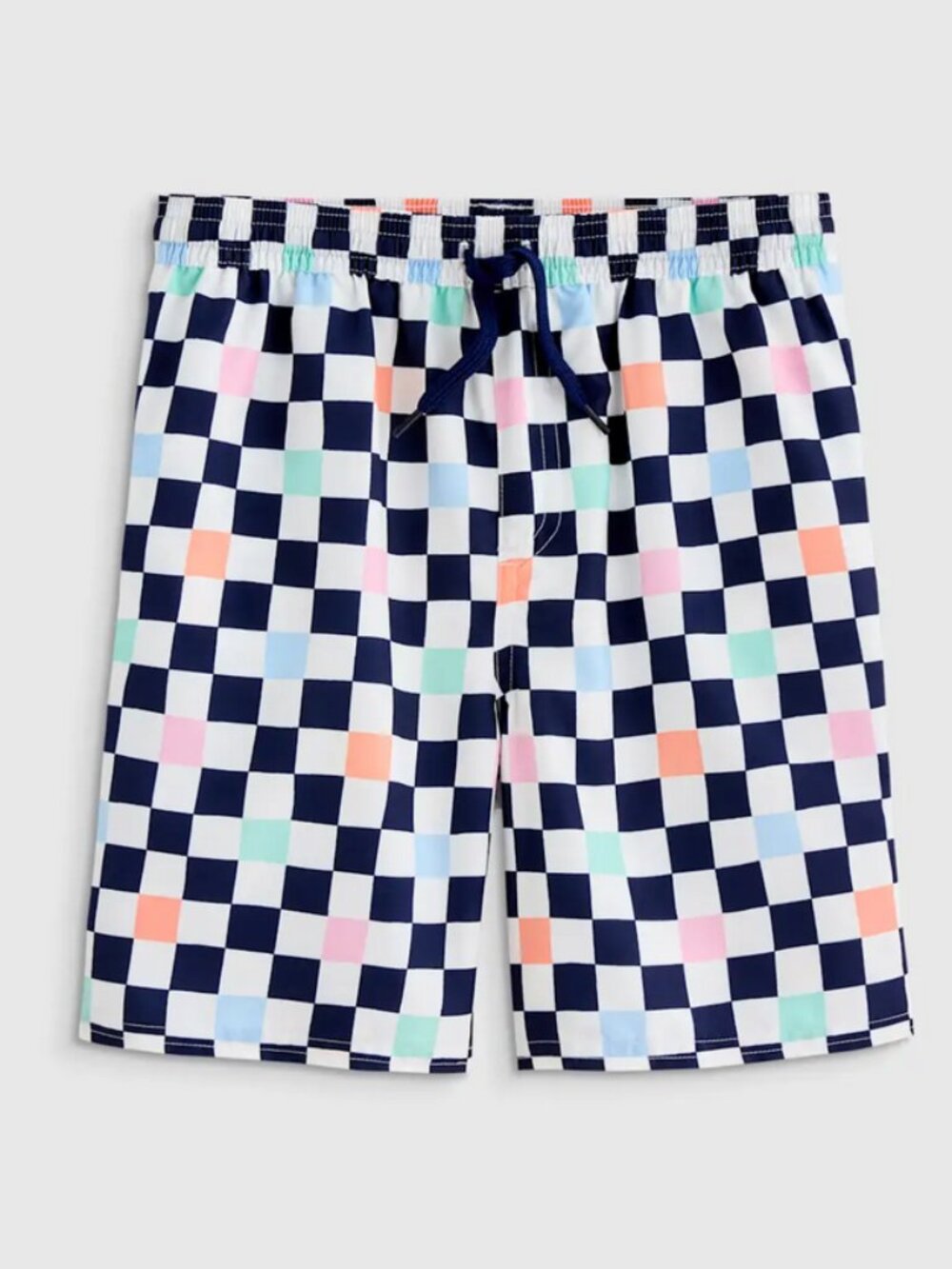 Quince Kids Size 12 Check Swim Trunks